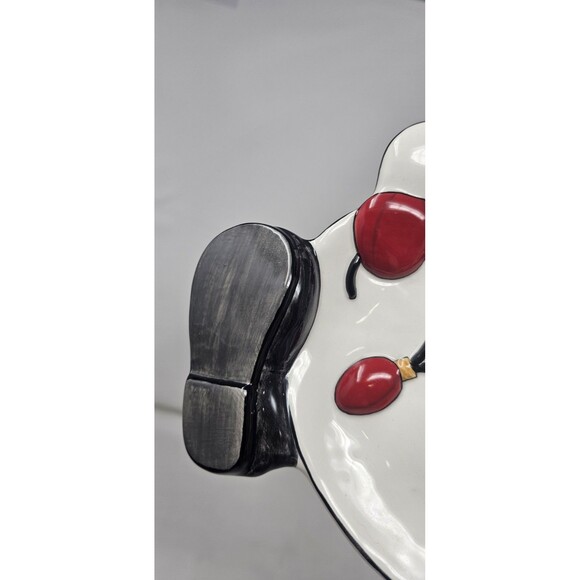 Fitz & Floyd Classics Hand Crafted Cheers Snowman Platter 10x8" - Picture 5 of 10